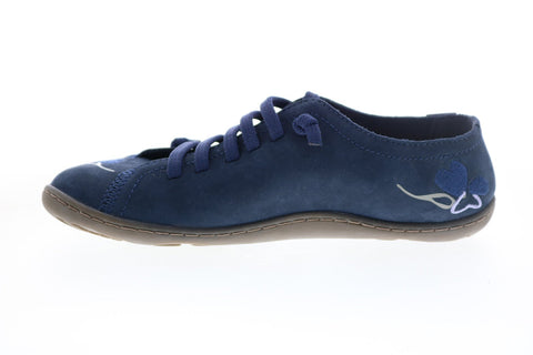 Camper Tws K200733-005 Womens Blue Suede Lace Up Euro Sneakers Shoes