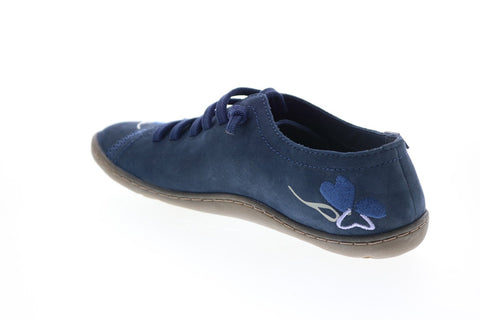 Camper Tws K200733-005 Womens Blue Suede Lace Up Euro Sneakers Shoes