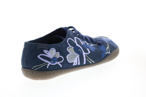 Camper Tws K200733-005 Womens Blue Suede Lace Up Euro Sneakers Shoes