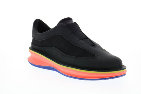 Camper Rolling K200741-001 Womens Black Leather Slip On Euro Sneakers Shoes