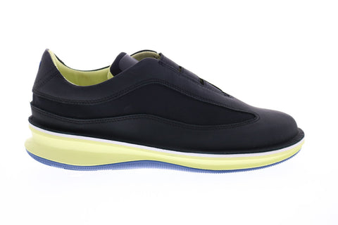 Camper Rolling K200741-011 Womens Black Leather Slip On Euro Sneakers Shoes