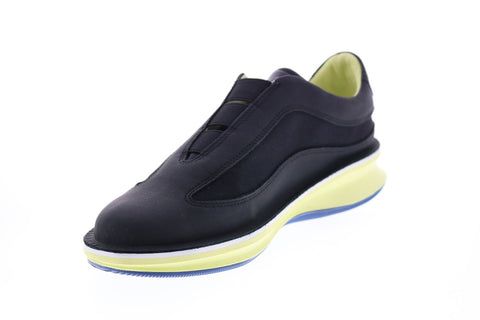 Camper Rolling K200741-011 Womens Black Leather Slip On Euro Sneakers Shoes