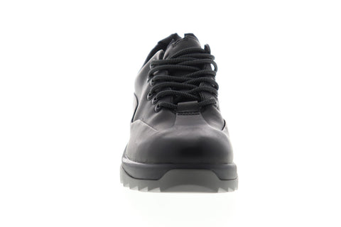 Camper Helix K200744-002 Womens Black Leather Lace Up Low Top Sneakers Shoes