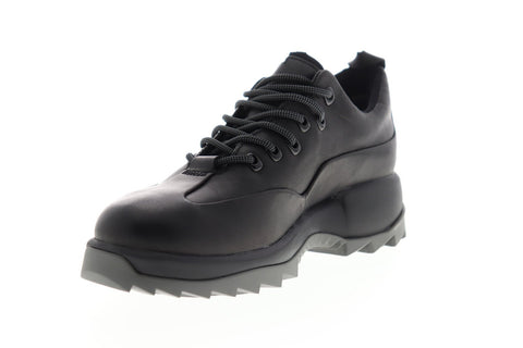Camper Helix K200744-002 Womens Black Leather Lace Up Low Top Sneakers Shoes