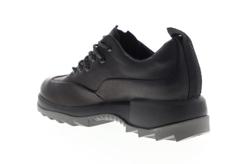 Camper Helix K200744-002 Womens Black Leather Lace Up Low Top Sneakers Shoes