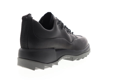 Camper Helix K200744-002 Womens Black Leather Lace Up Low Top Sneakers Shoes