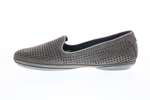 Camper TWS K200756-002 Womens Gray Suede Slip On Flats Ballet Shoes