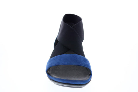 Camper Right Nina K200759-001 Womens Black Suede Slip On Slingback Sandals Shoes