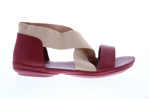 Camper Right Nina K200759-003 Womens Burgundy Leather Slingback Sandals Shoes