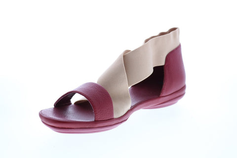Camper Right Nina K200759-003 Womens Burgundy Leather Slingback Sandals Shoes