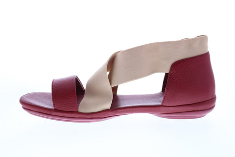 Camper Right Nina K200759-003 Womens Burgundy Leather Slingback Sandals Shoes