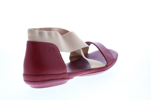 Camper Right Nina K200759-003 Womens Burgundy Leather Slingback Sandals Shoes