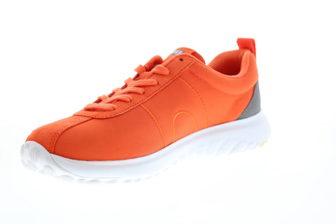 Camper Canica K200763-003 Womens Orange Canvas Lace Up Euro Sneakers Shoes