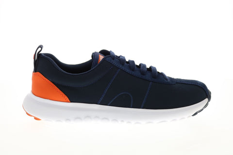 Camper Canica K200763-004 Womens Blue Leather Lace Up Euro Sneakers Shoes