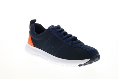 Camper Canica K200763-004 Womens Blue Leather Lace Up Euro Sneakers Shoes