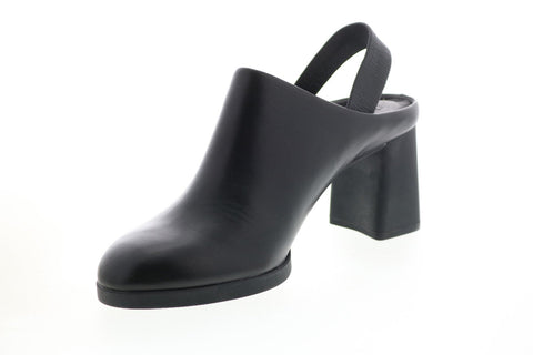 Camper Kara K200765-001 Womens Black Leather Slip On Strap Heels Shoes