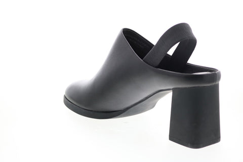 Camper Kara K200765-001 Womens Black Leather Slip On Strap Heels Shoes
