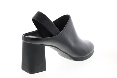 Camper Kara K200765-001 Womens Black Leather Slip On Strap Heels Shoes