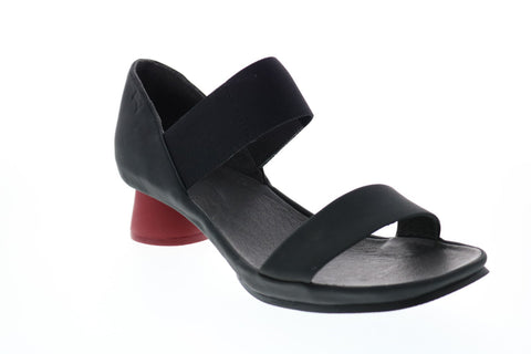 Camper Alright Sandal K200770-001 Womens Black Leather Slippers Mules Shoes