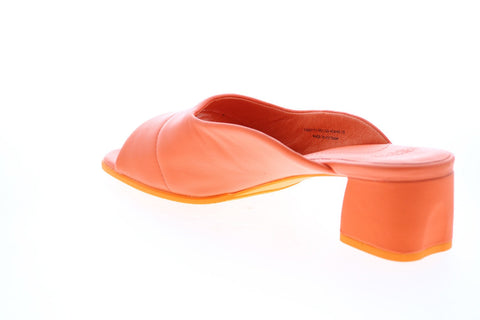 Camper Katie Sandal K200777-001 Womens Orange Leather Strap Sandals Shoes