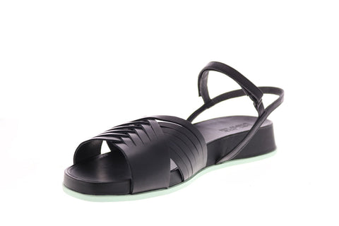 Camper Atonik K200788-001 Womens Black Leather Strap Slingback Sandals Shoes