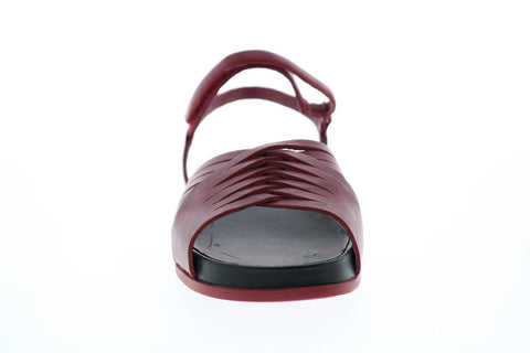 Camper Atonik K200788-004 Womens Burgundy Leather Slingback Sandals Shoes