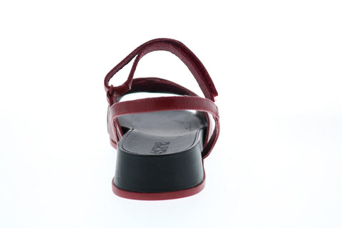 Camper Atonik K200788-004 Womens Burgundy Leather Slingback Sandals Shoes