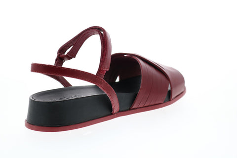 Camper Atonik K200788-004 Womens Burgundy Leather Slingback Sandals Shoes