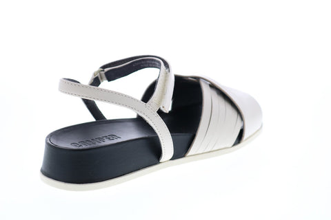 Camper Atonik K200788-006 Womens White Leather Strap Slingback Sandals Shoes