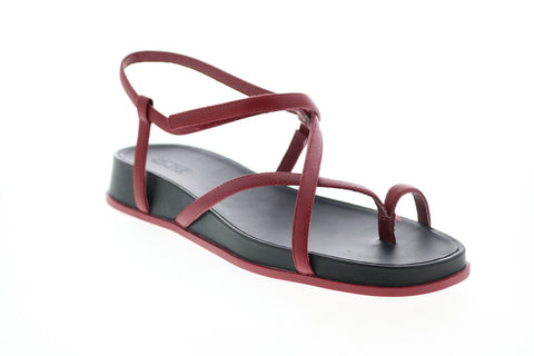Camper Atonik K200789-003 Womens Red Leather Slingback Sandals Shoes