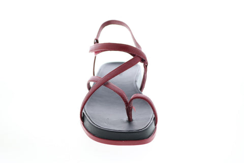 Camper Atonik K200789-003 Womens Red Leather Slingback Sandals Shoes