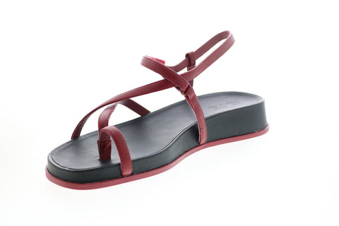 Camper Atonik K200789-003 Womens Red Leather Slingback Sandals Shoes