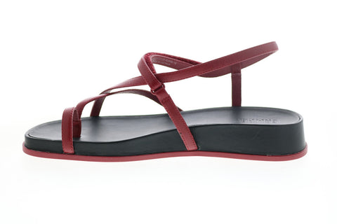 Camper Atonik K200789-003 Womens Red Leather Slingback Sandals Shoes