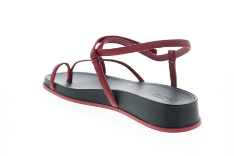 Camper Atonik K200789-003 Womens Red Leather Slingback Sandals Shoes