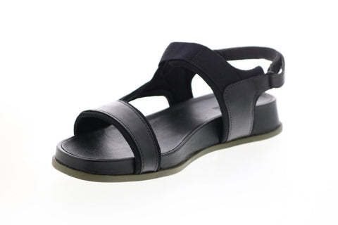 Camper Atonik K200804-003 Womens Black Leather Strap Slingback Sandals Shoes
