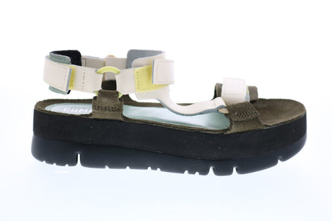 Camper Oruga Up K200809-004 Womens Beige Synthetic Slingback Sandals Shoes