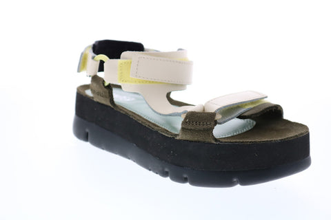 Camper Oruga Up K200809-004 Womens Beige Synthetic Slingback Sandals Shoes