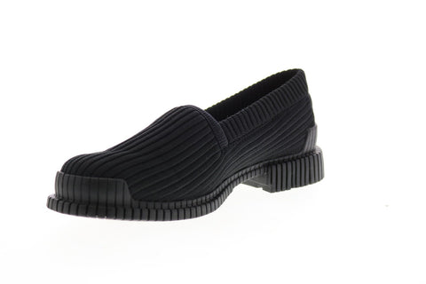 Camper Pix K200813-001 Womens Black Canvas Loafers & Slip Ons Boat Shoes