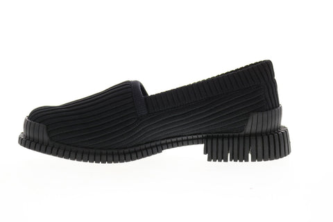Camper Pix K200813-001 Womens Black Canvas Loafers & Slip Ons Boat Shoes