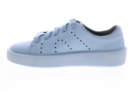 Camper Courb K200828-004 Womens Blue Leather Lace Up Euro Sneakers Shoes