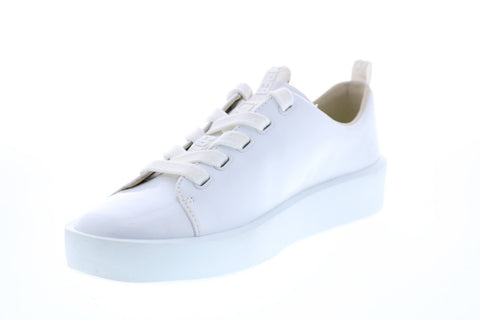 Camper Courb K200830-002 Womens White Patent Leather Euro Sneakers Shoes