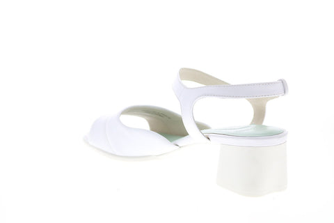 Camper Katie Sandal K200834-002 Womens White Leather Slingback Sandals Shoes