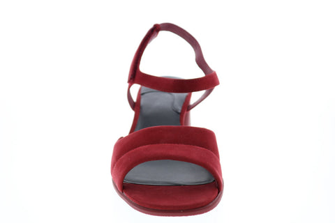 Camper Katie Sandal K200834-003 Womens Red Nubuck Strap Flats Strap Shoes