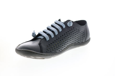 Camper Tws K200841-001 Womens Black Leather Lace Up Euro Sneakers Shoes