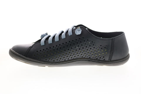 Camper Tws K200841-001 Womens Black Leather Lace Up Euro Sneakers Shoes