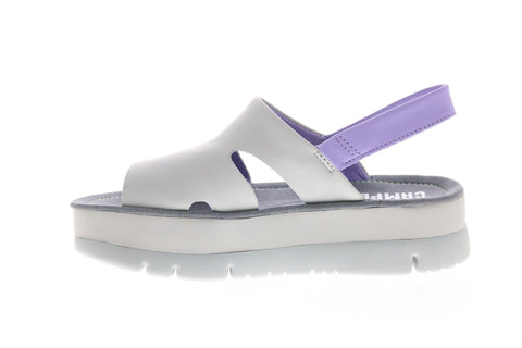 Camper Oruga Up K200848-006 Womens Gray Leather Slingback Sandals Shoes