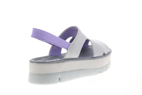 Camper Oruga Up K200848-006 Womens Gray Leather Slingback Sandals Shoes