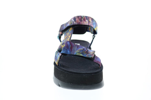 Camper Oruga Up K200851-002 Womens Blue Canvas Strap Slingback Sandals Shoes