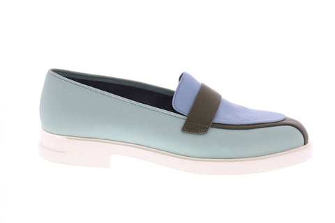 Camper TWS K200857-001 Womens Green Synthetic Loafers & Slip Ons Boat Shoes