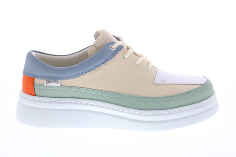 Camper TWS K200866-005 Womens Beige Leather Lace Up Euro Sneakers Shoes